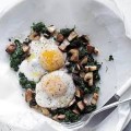 Egg Whites, Mushrooms and Spinach